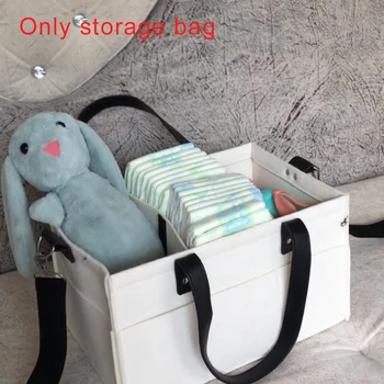 

Foldable Felt Diaper Storage Bag With Compartments Cleaning Portable Car Organizer Pouches For Baby Home Nursery Essentials