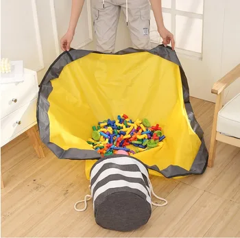 

SlideAway Toy Clean-up and Storage Container Multifunctional Portable Toys Storage Bean Bag Waterproof Organizer Bucket Pouch