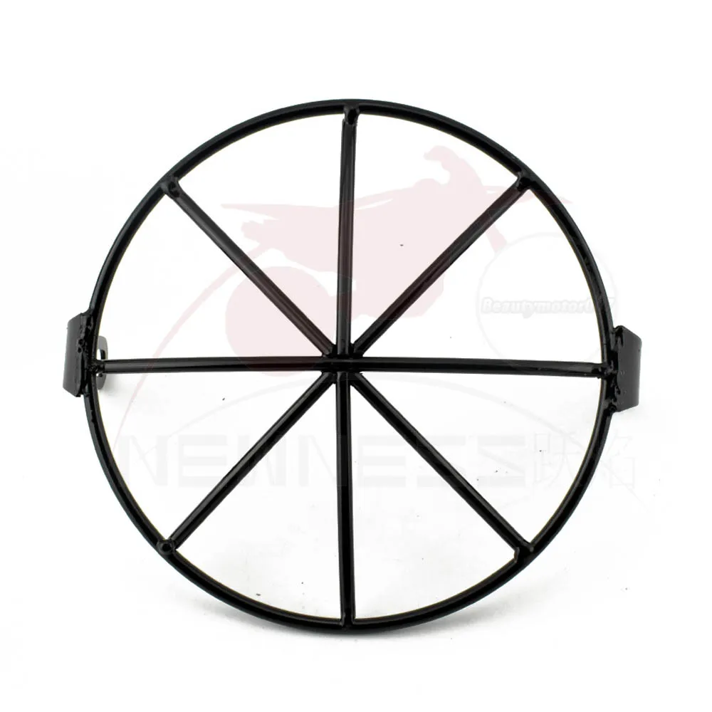 Crucifix 7 inch Motorcycle Universal Vintage Headlight Protector Retro Grill Light Lamp Cover For Harley Ducati Chopper Yamaha Cafe Racer - Цвет: Crucifix