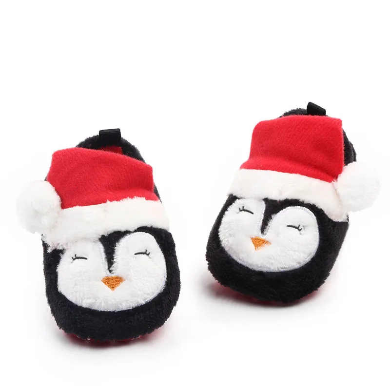 Christmas Brand Toddler Newborn Baby Crawling Shoes Boy Girl Lamb Slippers Prewalker Trainers Fur Winter First Walker