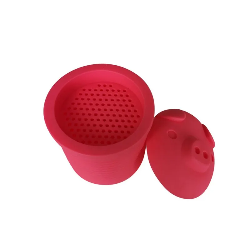 Мультяшный контейнер для смазки бекона, силиконовый контейнер с ситечком в форме свиньи, резервуар для хранения смазки, контейнеры для хранения смазочного масла, кухонный инструмент