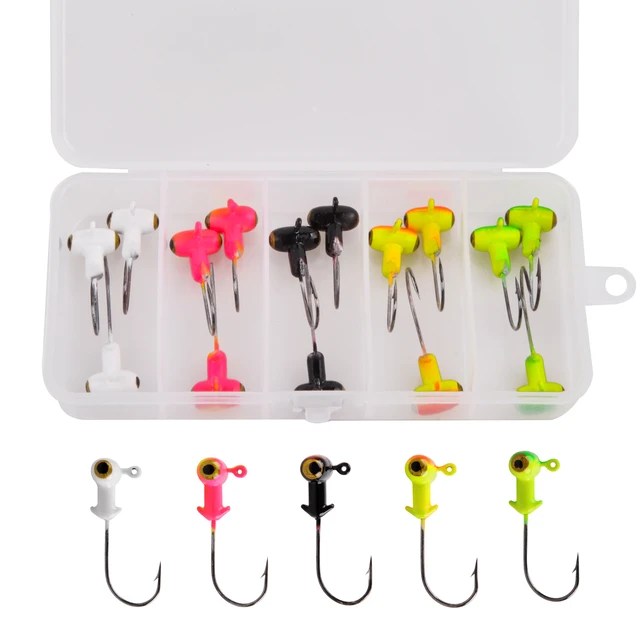 15/20pcs Fishing Jig Heads Fishing Hooks Football Jig Heads Fishing  Accessories Jig Hooks 1/8oz