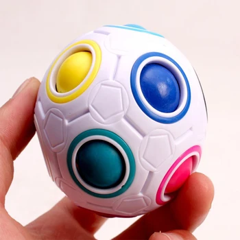 

Spheric Rainbow Puzzle Ball Creative Magic Cube Educational Learning Intellectual Toys Gifts for Children Adult Kids Toys