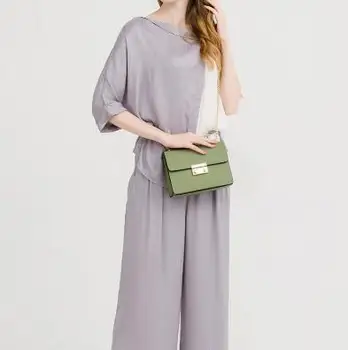 

2019 New chain skewer bag high-end leather bagAAA277