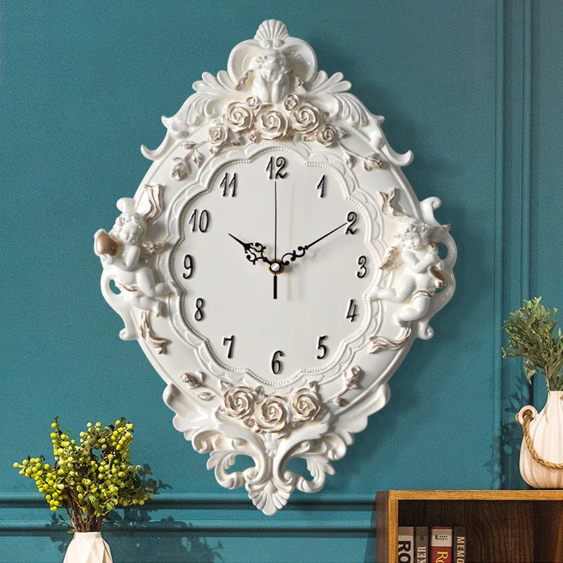 

European Style Wall Clock Creative Clock 6-Inch Living Room Mute Clock Quartz Clock wall watch wall clocks home decor modern