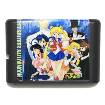 

Pretty Soldier Sailor Moon for 16 bit Sega MD Game Card for Mega Drive for Genesis US PAL Version Video Game Console