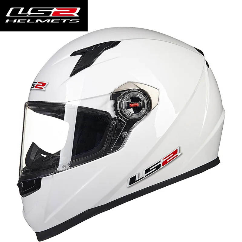 White LS2 FF358 Полнолицевой мотоциклетный шлем Casco Moto Man LS2 шлем со съемной и моющейся внутренней накладкой capacete LS2 утвержденный ECE - Цвет: White