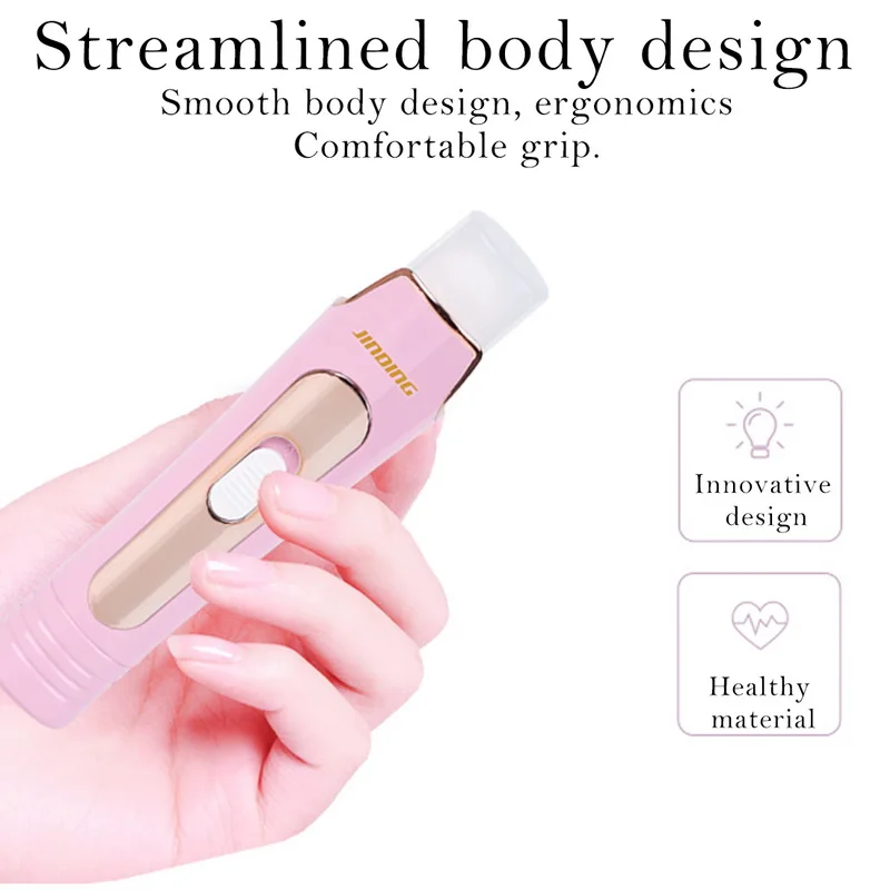 Women Epilator 3 In 1 Lady Shaver Painless USB Charge For Total Face And Body Hair Eyebrow Trimmer