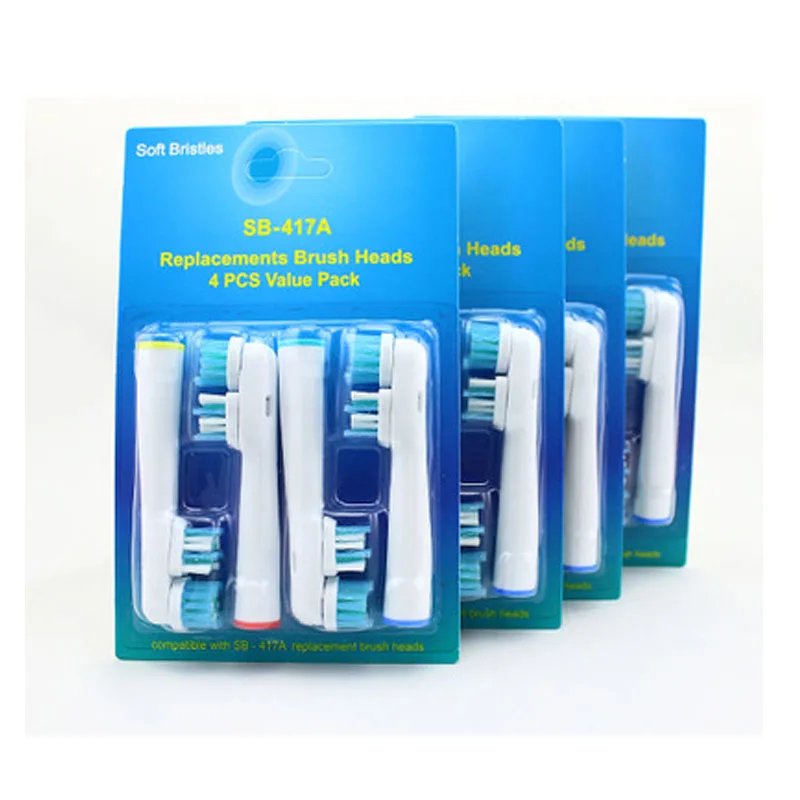 

4pcs Replacement Electric Toothbrush Heads For Oral B EB 17 SB-17A Hygiene Care Clean Electric Tooth Brush