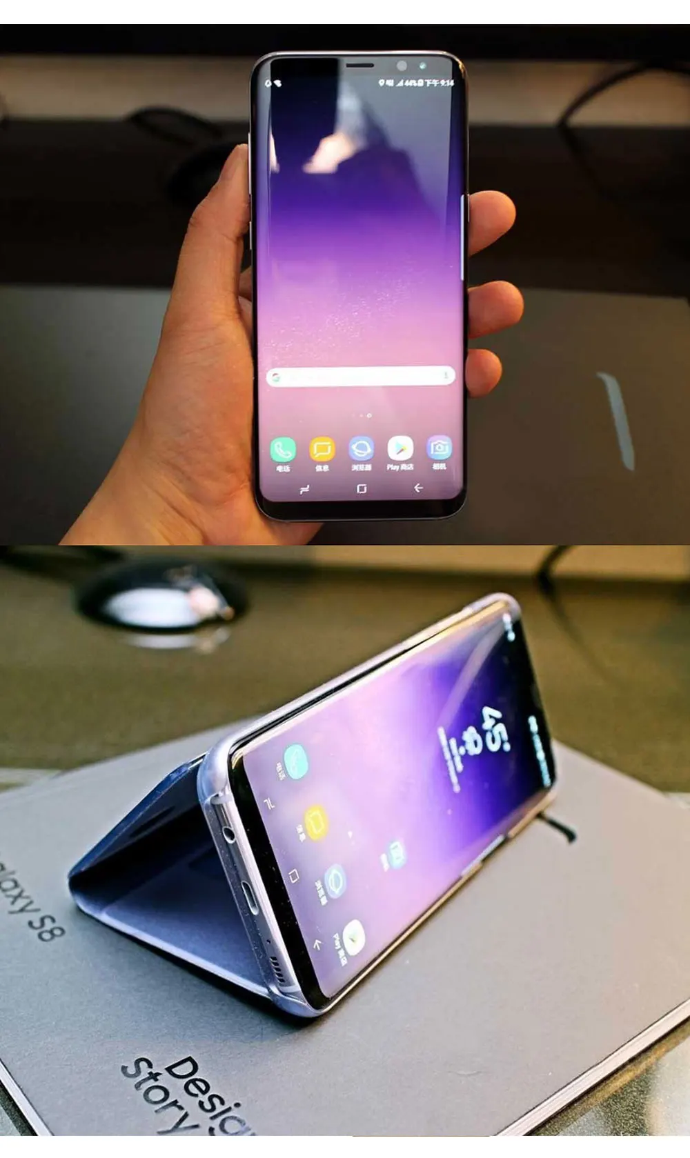 Мобильный телефон samsung Galaxy S8 Duos G950FD Dual SIMMobile, 4 ГБ, 64 ГБ, Восьмиядерный процессор Exynos 8895, 5,8 дюймов, NFC, 4G, Android