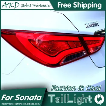

One-Stop Shopping Styling for Hyundai Sonata LED Tail Lights 2011-2014 Sonata 8 Tail Light Rear Lamp DRL+Brake+Park+Signal