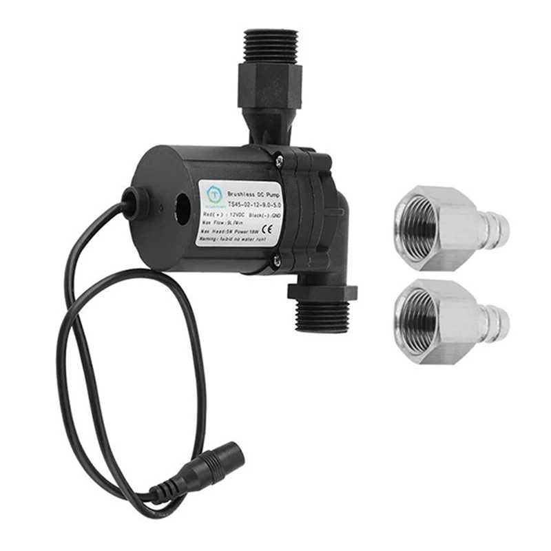 DC12V 18 Вт Homebrew пивоваренный пивной насос бесщеточный с фитингами 9l-10л/мин доморозный насос