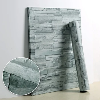 

1M/5M/10M 3D Self-adhesive Waterproof PVC Imitation Brick Pattern Wallpaper Retro Brick Stone Contact Paper Creative Wallpaper