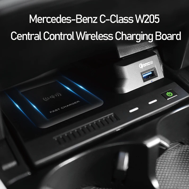 メルセデス用ワイヤレス充電器,メルセデスベンツw205 c-class c43 c63 amg glc43 glc63 x253 ,シガレットライター,シガレットライター,シガレットライター,自動車電話アクセサリー