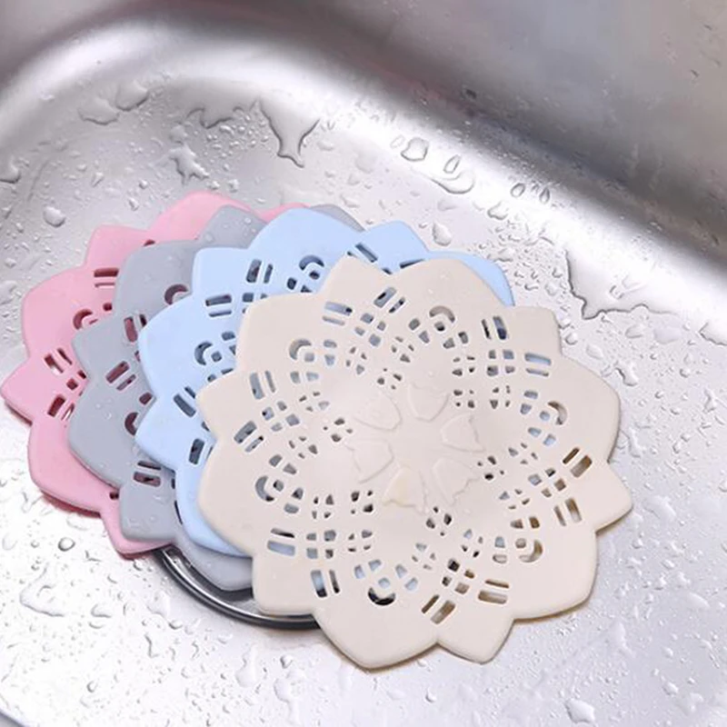

Kitchen Gadgets Accessories Flower Shap Outfall Drain Cover Basin Sink Strainer Filter Shower Hair Catcher Stopper Plug
