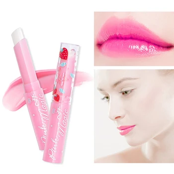 

1pcs Strawberry Color Changing Lipstick Moisturizing Magic Long Lasting Waterproof Non-fading Lip Cream Female Birthday Gift