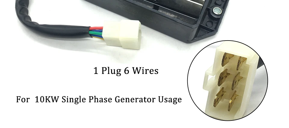 10kw monofásico gerador parte regulador de tensão AVR12-1A1D 6 fios