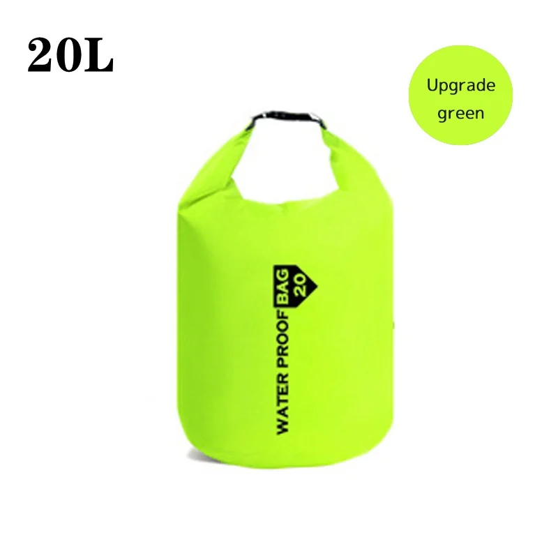 Green 20L 10L/20L/40L/70 открытый сухой Водонепроницаемый сумка Сухой Мешок Водонепроницаемый сухой плавающей Шестерни сумки для лодок Рыбалка рафтинга плавания - Цвет: Green 20L