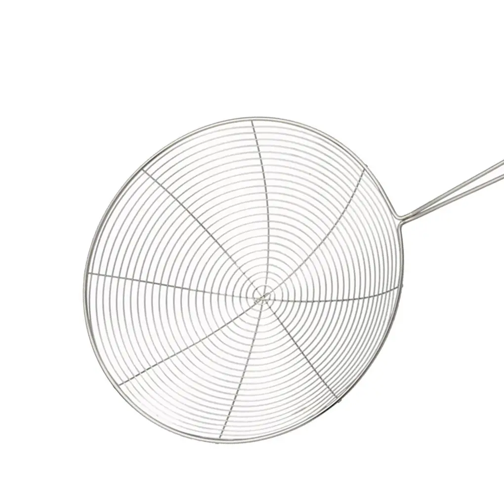 Solid Spider Strainer Skimmer Mestolo Utensile Da Cucina In Acciaio Inossidabile Utensile Per Friggere Pesce Patatine Fritte
