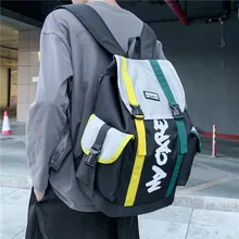 

Harajuku Urban Men's Backpack Casual 15 Inch Laptop Backpacks Fashion Large Unisex Backpack Schoolbags Waterproof Travel Bags