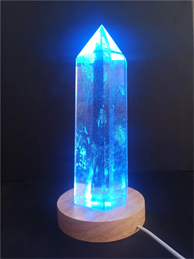 

7 - inch clear transparent quartz crystal white melting single - pointed crystal lamp decorative home crafts collection