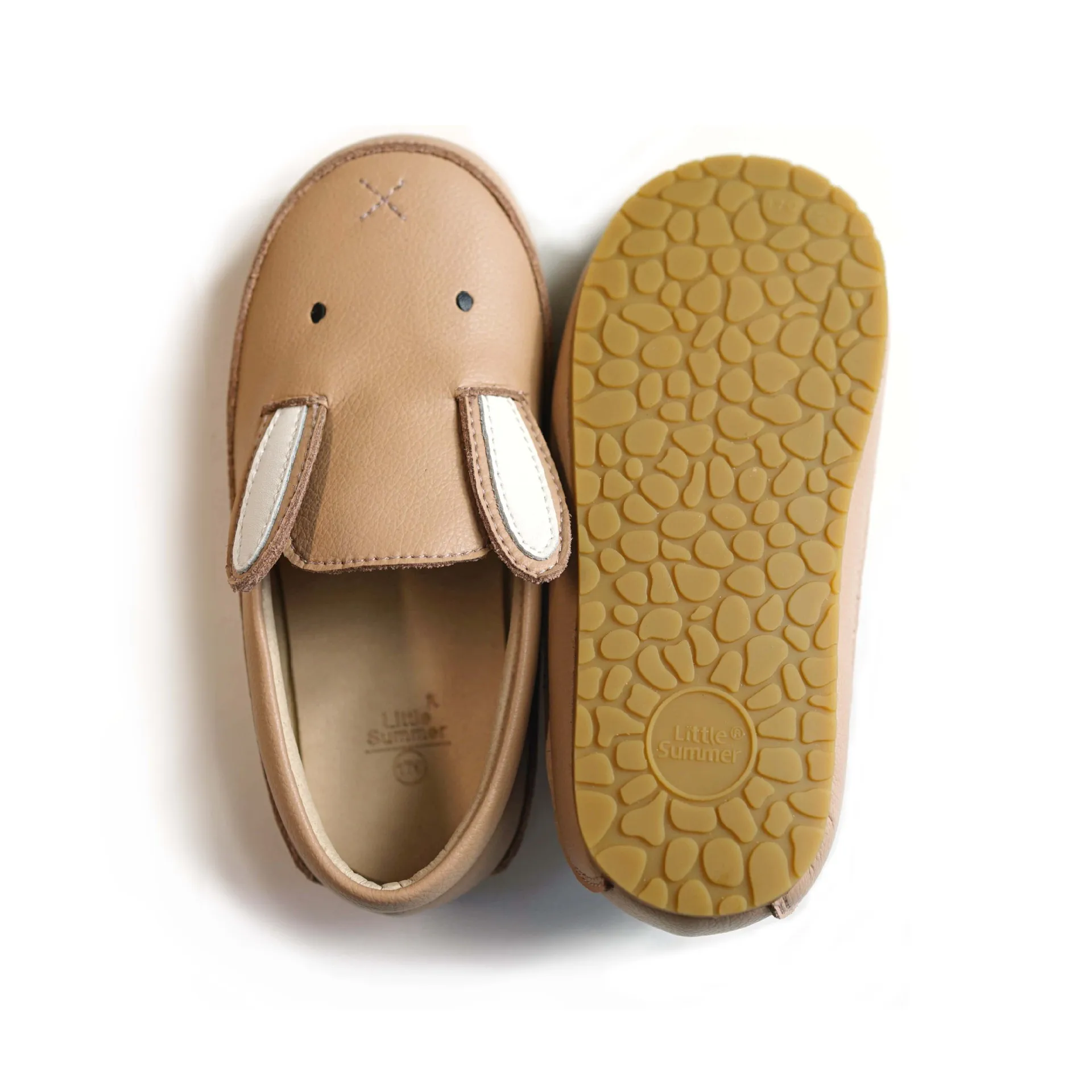 New Cartoon Rabbit Bear Children's Casual Shoes Genuine Leather Fashion Girls Shoes Baby Boys School Flats 5