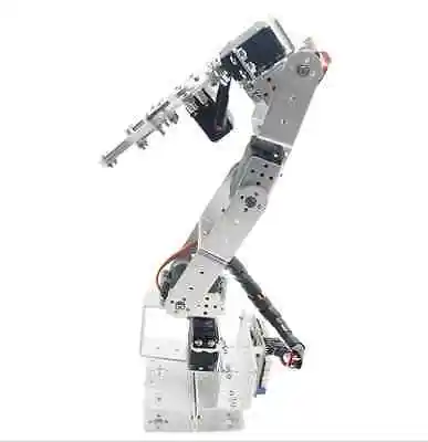 Buy Manipulator ROT3U 6DOF Aluminium Robot Arm Mechanical Robotic Clamp Claw for Arduino Silver