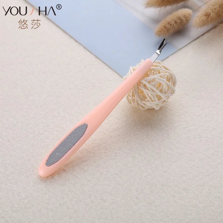 High Quality si pi cha Horny Remover Stainless Steel Dead Skin Remover Skin Scruber Manicure Implement YZ010