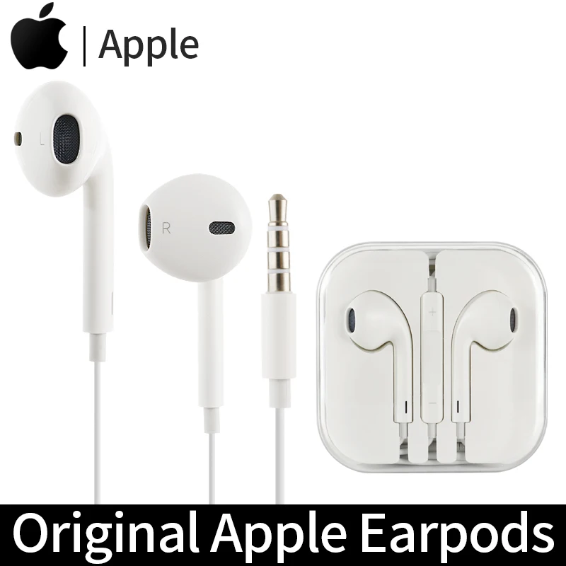 

Apple Earpods Original Earphone 3.5mm Plug In-Ear Earphones Sport Earbuds Deep Bass Headset for iPhone SE 5S 5C 6 6s Plus /iPad