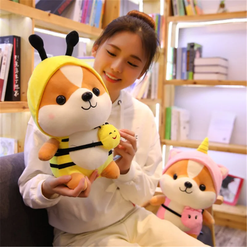 

Cute Adorable Pet Squirrel Hamster Turning Unicorn Dinosaur Doll Plush Toys Children Doll Crane Machines Doll