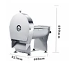220V Electric Meat Slicer Multifunctional Household Kitchen Stainless Steel Semi-Automatic Potato Lemon Pumpkin Bread Slicer 3