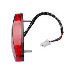 Feu Stop LED 3 fils 12V pour moto tout terrain, feu arrière rouge, accessoires pour ATV, Dirt Bike, tout terrain 
