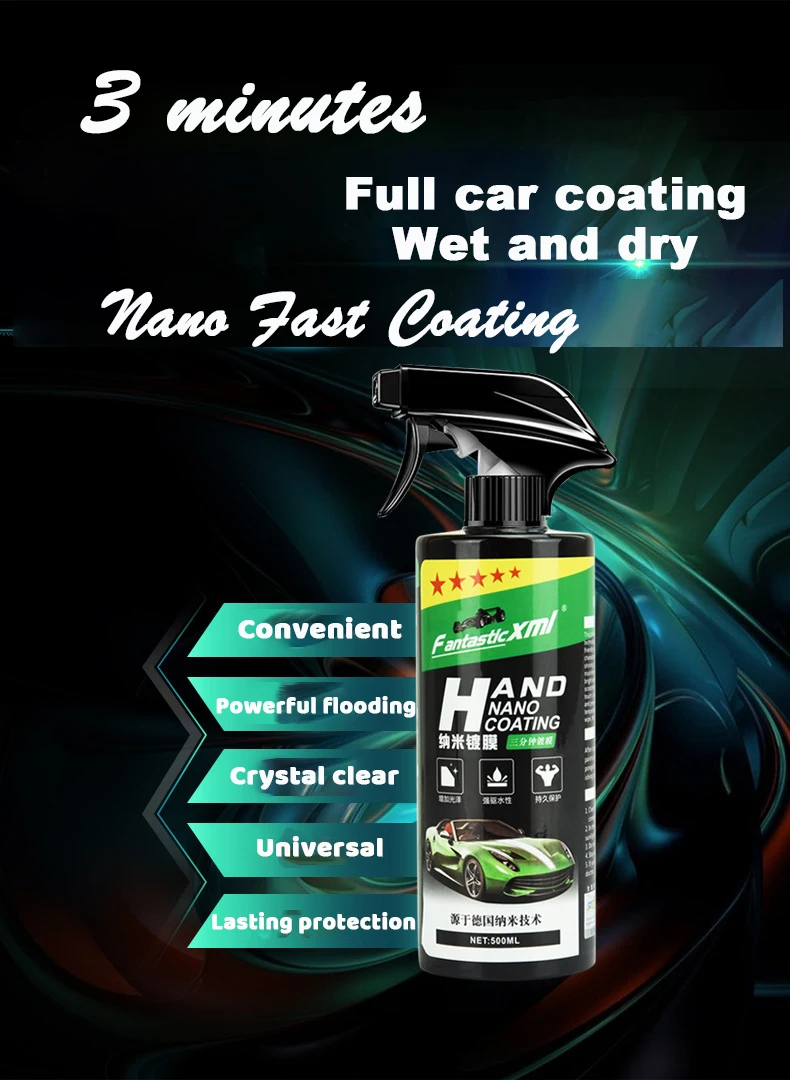 Spray Ceramic Car Top Coating Sealant Repellent Nano Glass Polishing Plated Crystal Liquid Hydrophobic Coating Waterproof Agent paint cleaner for car