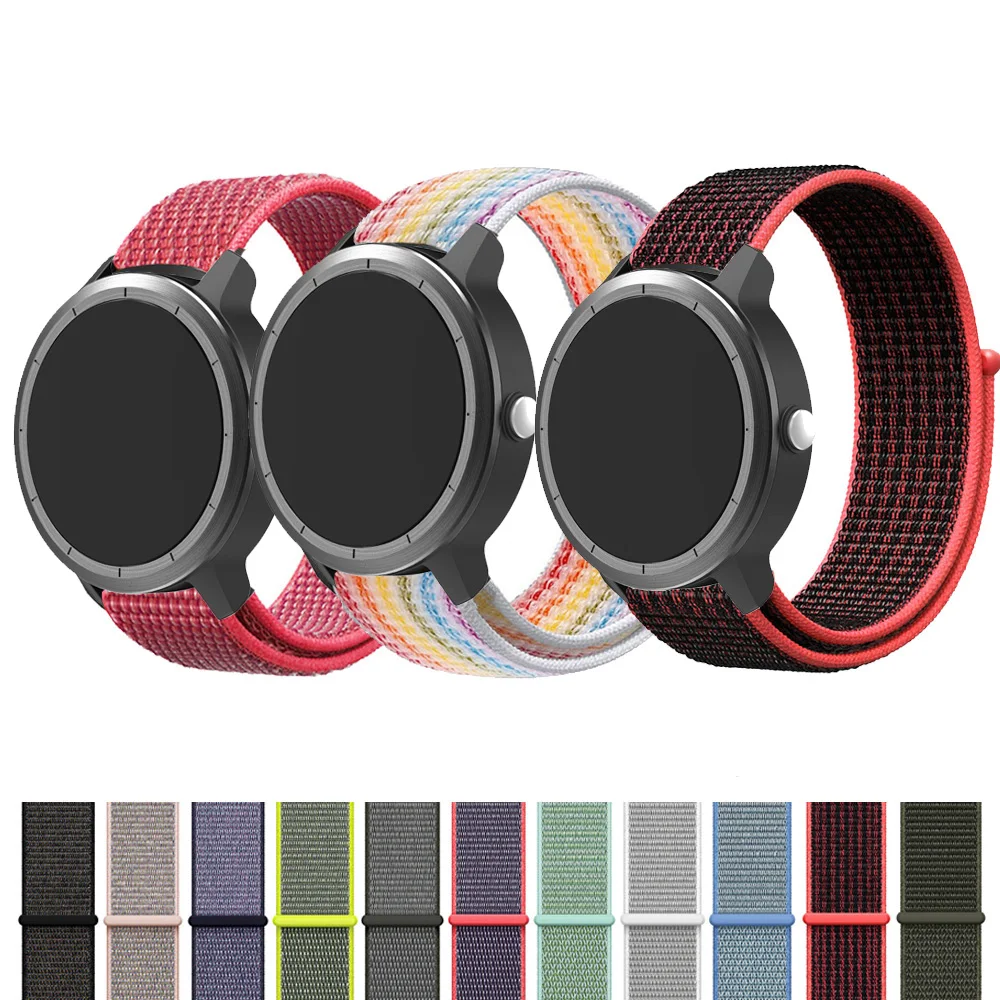 Лямка из нейлоновой ткани для Garmin Vivoactive3 Замена быстроразъемный подходит для Garmin Forerunner 645 часы браслет ремень