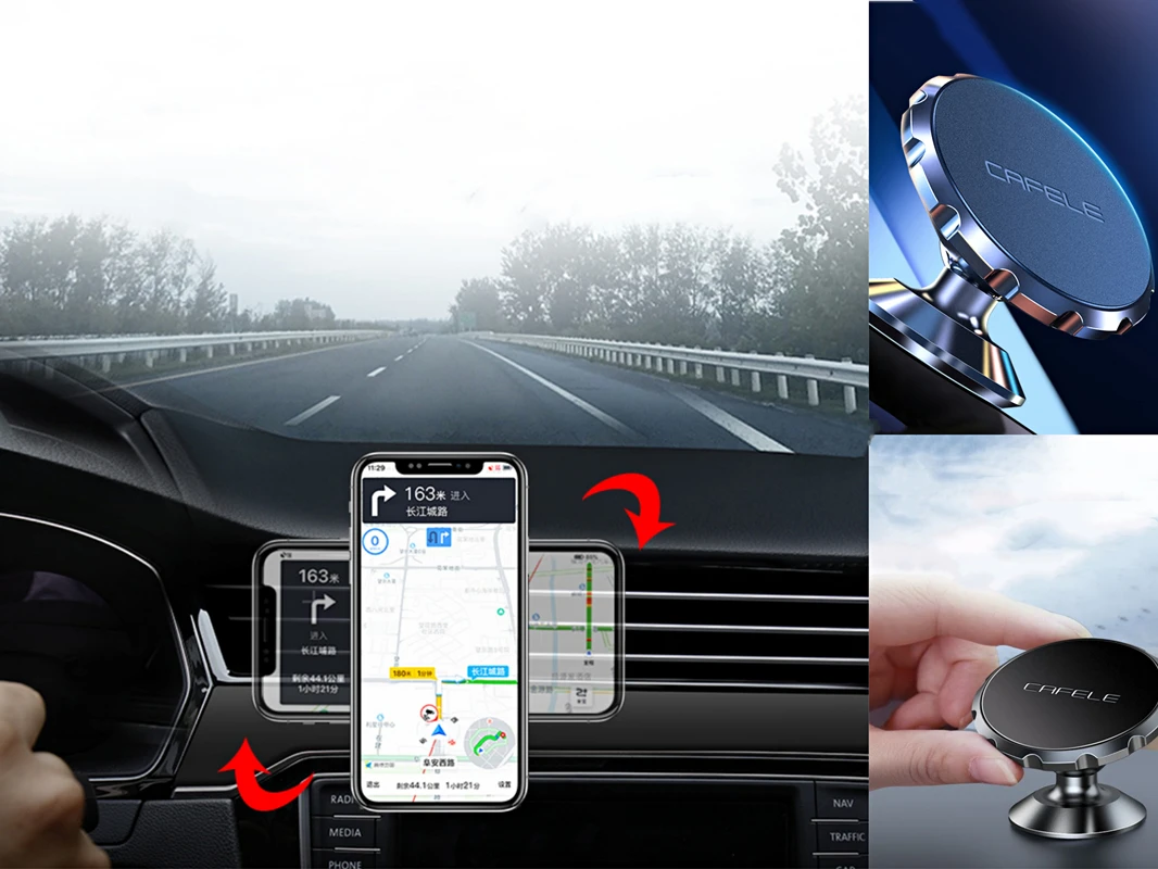 Phone holder magnetic phone holder phone stand car phone holder cell phone holder car suction cup holder CAFELE Car Phone Holder Magnetic smartphone stand telephone GPS stand For phone Car Holder Stand soporte flexible movil