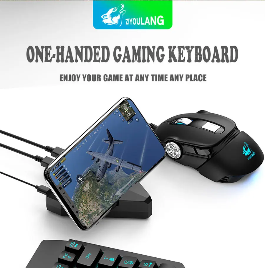 USB Wired Gaming Keypad with LED Backlight 35 Keys sades Wide Hand Rest One-handed Membrane RGB gaming Keyboard for LOL/PUBG/CF best office keyboard