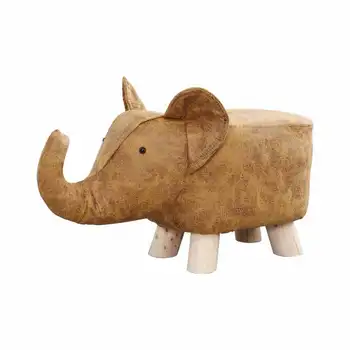 

Cartoon elephant shoe stool foot stool solid wood stool home creative children animal sofa stool