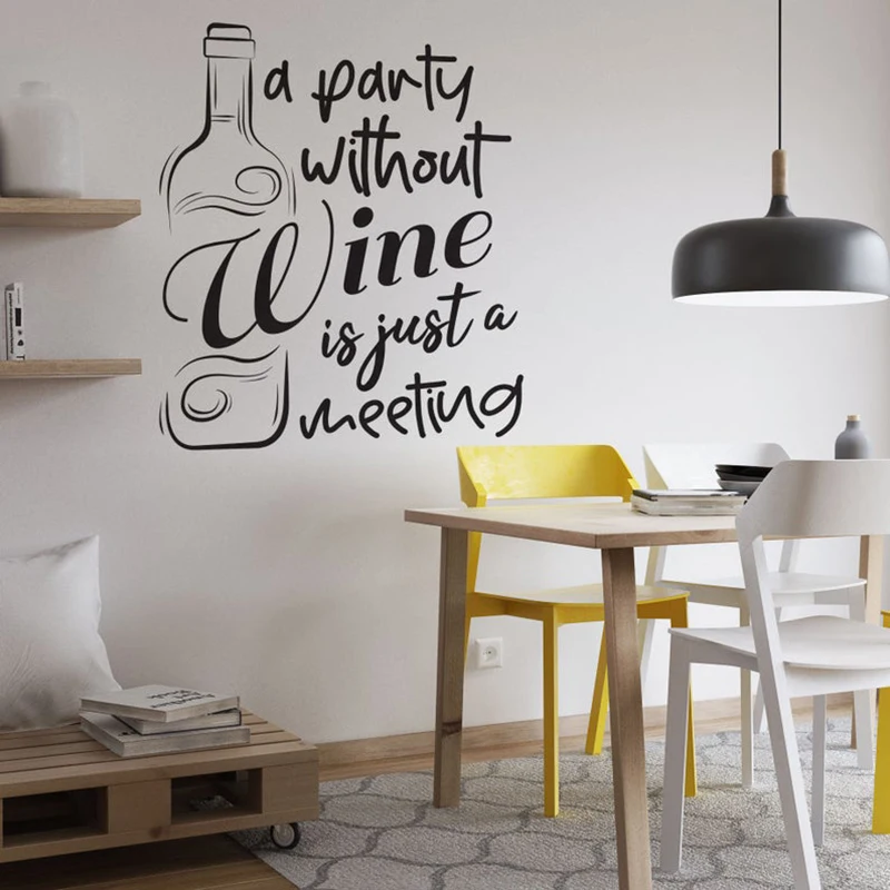Giant Kitchen Quote Wall Sticker Vinyl Art Transfer Dining Room Decor Decal UK 