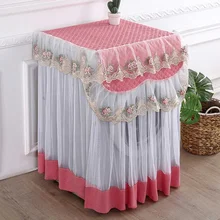 Романтическая кружевная Крышка для стиральной машины Пылезащитная вышивка цветочный Декор для дома Защитная крышка для стиральной машины 60*60*85 см