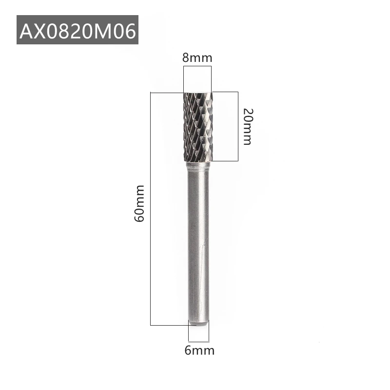 Description Picture 4 of itemAX Type Head Tungsten Carbide Alloy Rotary File Drill Milling Burr Die Grinder Abrasive Tools Carving Bit Point