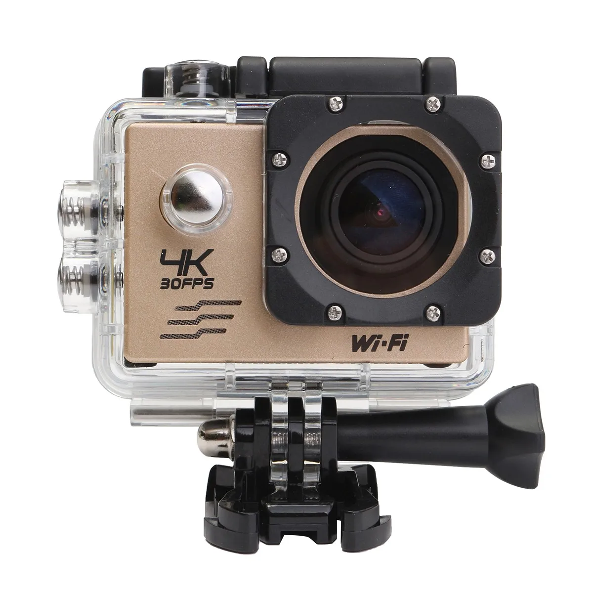 KINCO Высокое качество HD 4K 1080P 16MP WiFi 170 ° Подводный Водонепроницаемый Спорт экшн видео DV камера Спорт Cam Мини видеокамеры - Цвет: Золотой