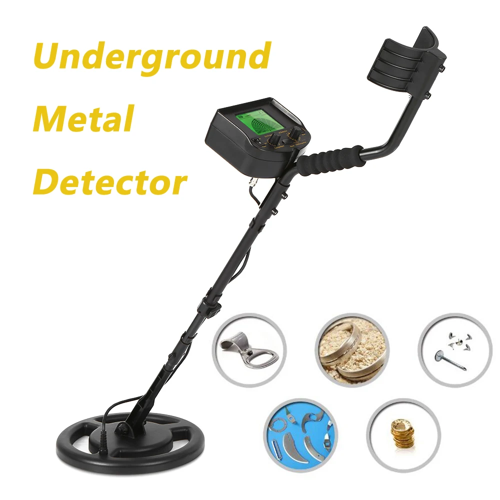 

100-240V Underground Metal Detector gold Digger tester for mining Treasure Hunter Scanner Scanning Tool + Earphone Buzzer