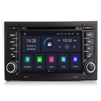 

2 Din Car Multimedia Player GPS Android 9 DVD Automotivo For Audi/A4/S4 2002-2008 Radio Quad Cores RAM 4GB ROM 64GB DSP