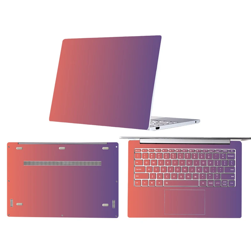 Vinyl Stickers for Xiaomi Mi Air 13.3 12.5 Pro 15.6'' Gradient color Laptop Skin Stickers for Xiaomi RedmiBook 14 inch decals - Цвет: C4