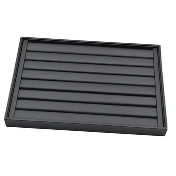 

Black PU Leather Jewelry Box Hair Clip Bracelet Earring Ring Pin Container
