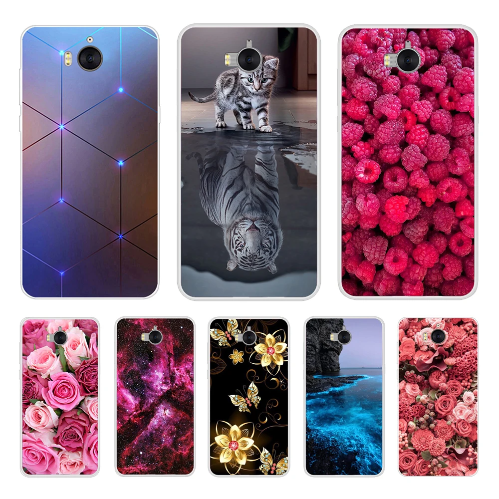 Per Huawei Y6 2017 / Y5 2017 Custodia Morbida Custodia In Silicone Per Huawei Y5 2017 Custodia Posteriore Per Huawei Y6 2017 Mya-L22 Cover Mya-U29