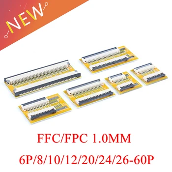 

1PCS FPC FFC Flexible Flat Cable Extension Board 1.0 mm Pitch 6 8 10 12 14 20 30 40 50 PIN Connector