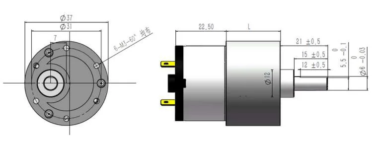 do metal, torque alto, motor elétrico, carro esperto, C. C. 12V, 24V
