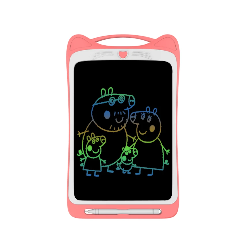 Sunany 12 ''lcd доска для письма милые кошачьи уши ручная доска для рисования многоцелевая доска выбор - Цвет: pink variegated