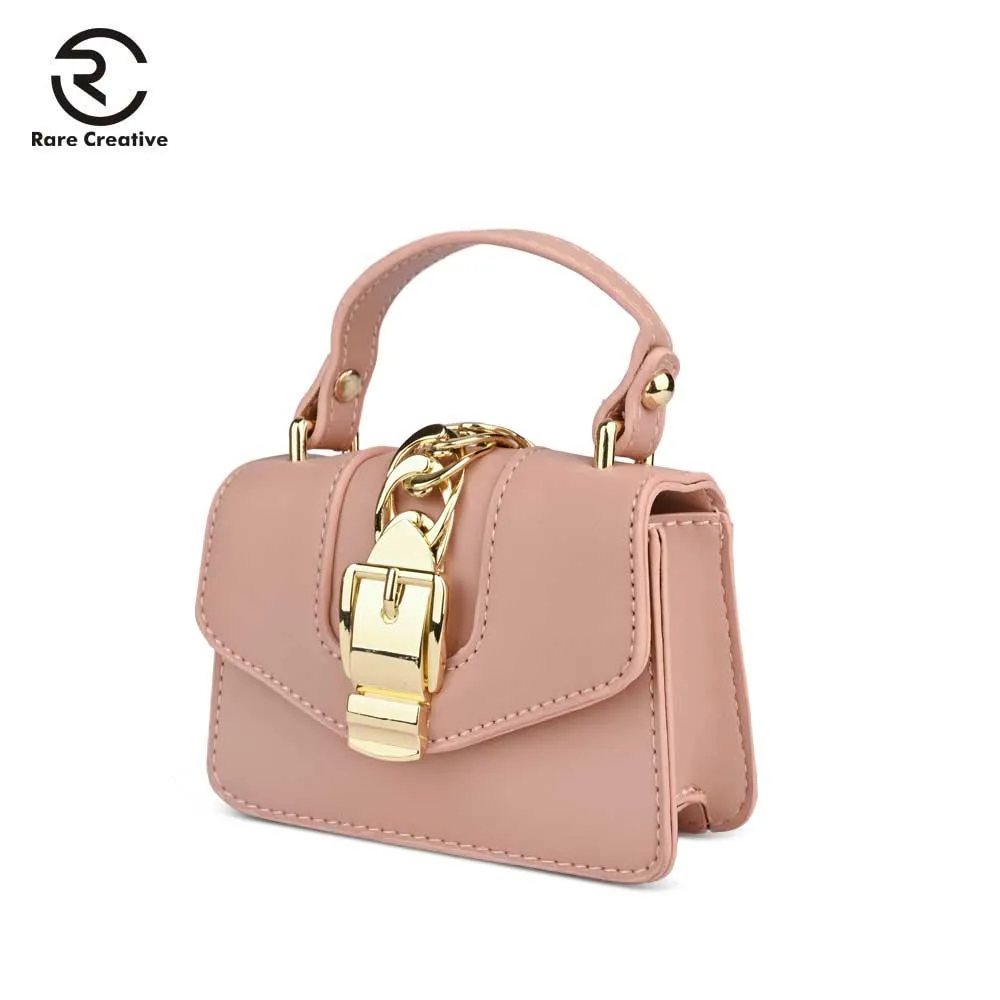 

RARE CREATIVE Vintage Chains Crossbody Bag Small Bags For Women Luxury PU Leather Shoulder Bag Famous Brand Designer Bags PS8028